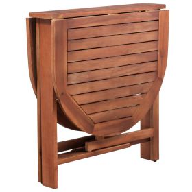 vidaXL Patio Table 47.2"x27.6"x29.1" Solid Acacia Wood