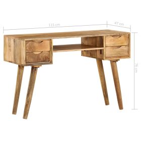 vidaXL Writing Desk Solid Mango Wood 45.3"x18.5"x29.9"