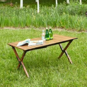 1-Piece Folding Outdoor Table, Lightweight Aluminum For Indoor & Outdoor Use