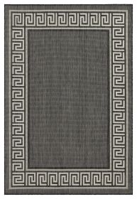 Sunshine GC_HAR2002 Anthracite 7 ft. 10 in. x 10 ft. 3 in. Indoor/Outdoor Area Rug