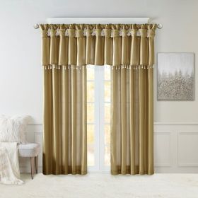 Twist Tab Lined Window Curtain Panel(Only 1 Pc Panel)