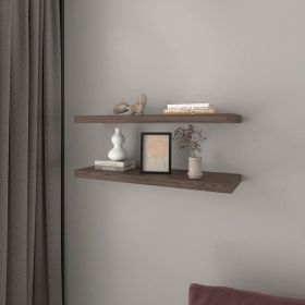 Floating Shelf Dallas, Living Room, Dark Walnut