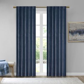 Room Darkening Poly Velvet Rod Pocket/Back Tab Curtain Panel Pair(2 Pcs Window Panels)