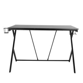 Modern Ergonomic RShape Frame Stable Gaming Table Computer Desk for Home Office Working Use (Option: as picture)