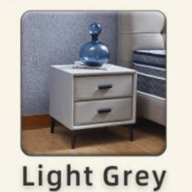 Modern Bedside Tables (Option: Light Gray)