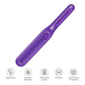 Electric Detangling Brush Scalp Massage Hair Brush (Color: Purple)