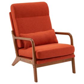 Indoor Lounge Chairs (Option: Burnt orange)