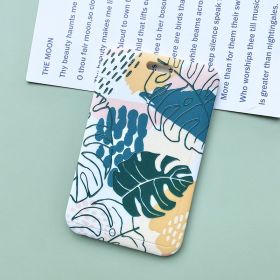 Green Plant Series Simple Fashion Lanyard Card Cover (Option: 4 Pieces Monstera Deliciosa-No accessories)