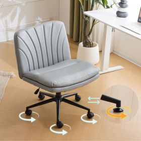 Indoor Lounge Swivel Chair (Color: Grey)