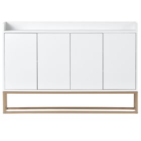 Modern Sideboard Elegant Buffet Cabinet - White (Color: White)