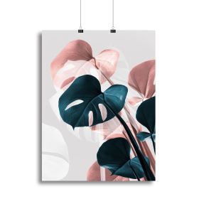 Monstera Creative 17 Canvas Print or Poster (Type: Standard Framed Canvas Print, size: 16" x 12" / 42cm x 30cm (approx))